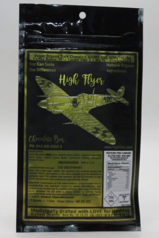 Photograph of product: Vegan Organic Dark Chocolate 420mg