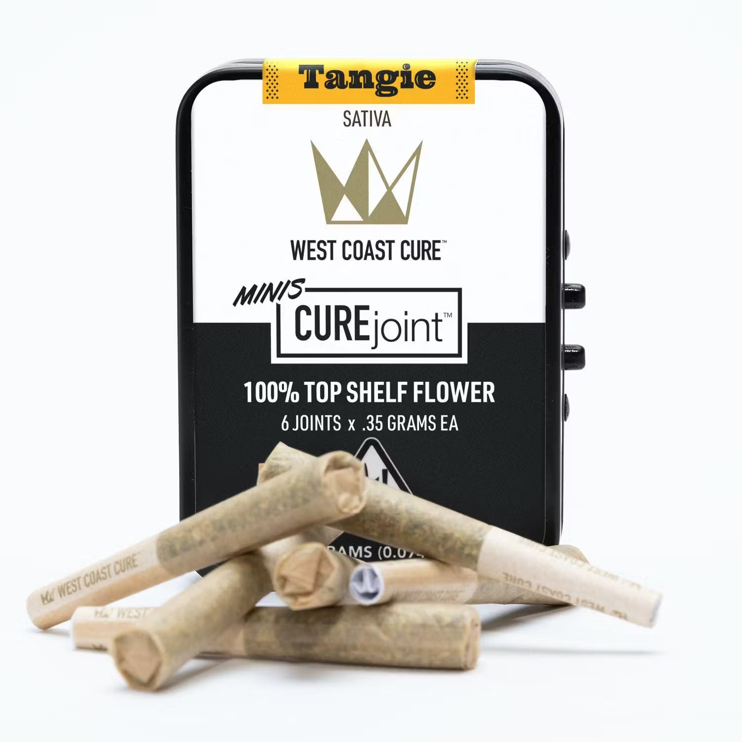 Photograph of product: West Coast Cure - Tangie Mix - Multi Joint - 6pk - 2.1g