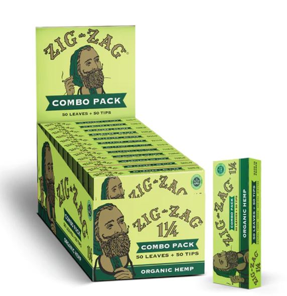 Photograph of product: Zig-Zag Organic Hemp 1 1/4 Papers and Tips