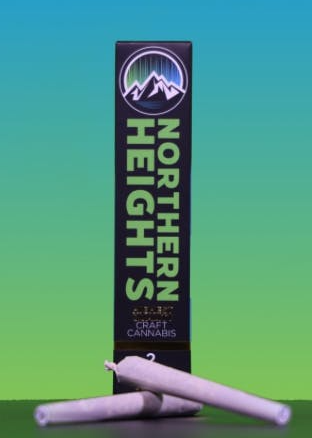 Photograph of product: Northern Heights - Prerolls 2pk - Garlic Breath (I)
