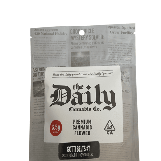 Photograph of product: The Daily - Gotti Belts 3.5g Flower - 