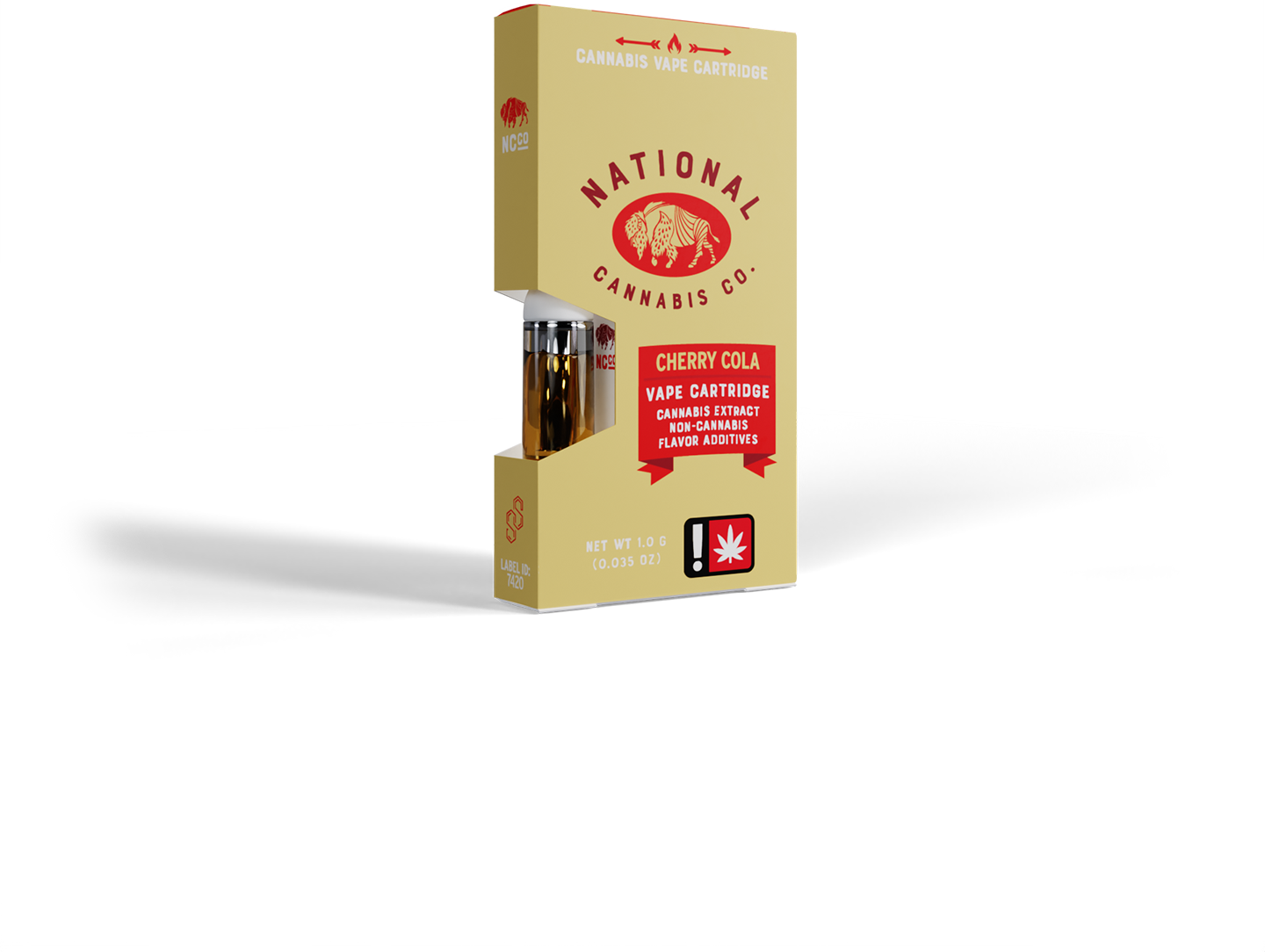 Photograph of product: National Oui'd Co Fruit Terpene Distillate Cartridge | Oui'd | Cherry Cola