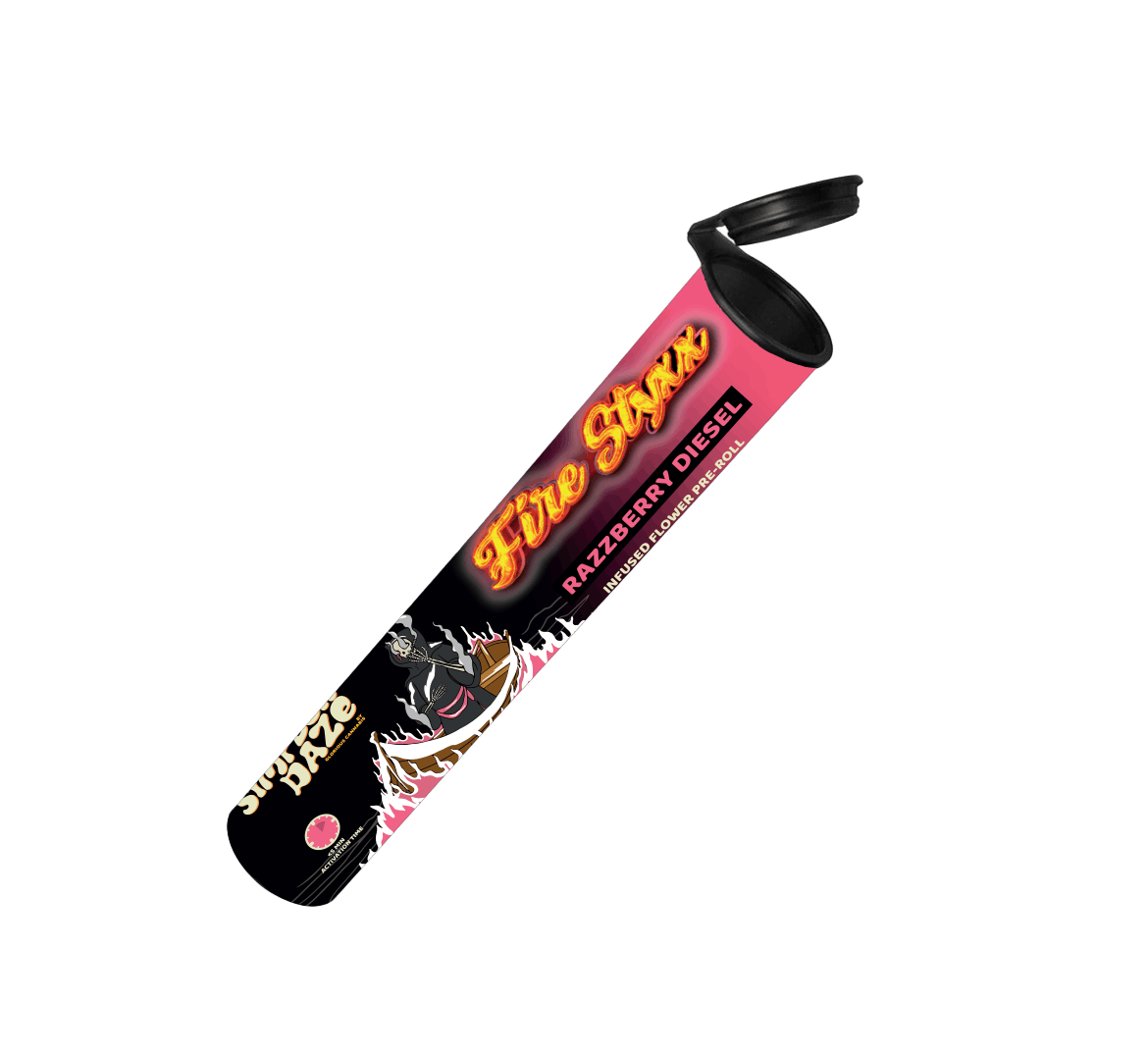Photograph of product: Simpler Daze - Razzberry Diesel Fire Styxx 1g | 6/$30