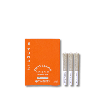 Photograph of product: TUMBLE 0.5G SHOEDOG INFUSED PRE-ROLL 3PK