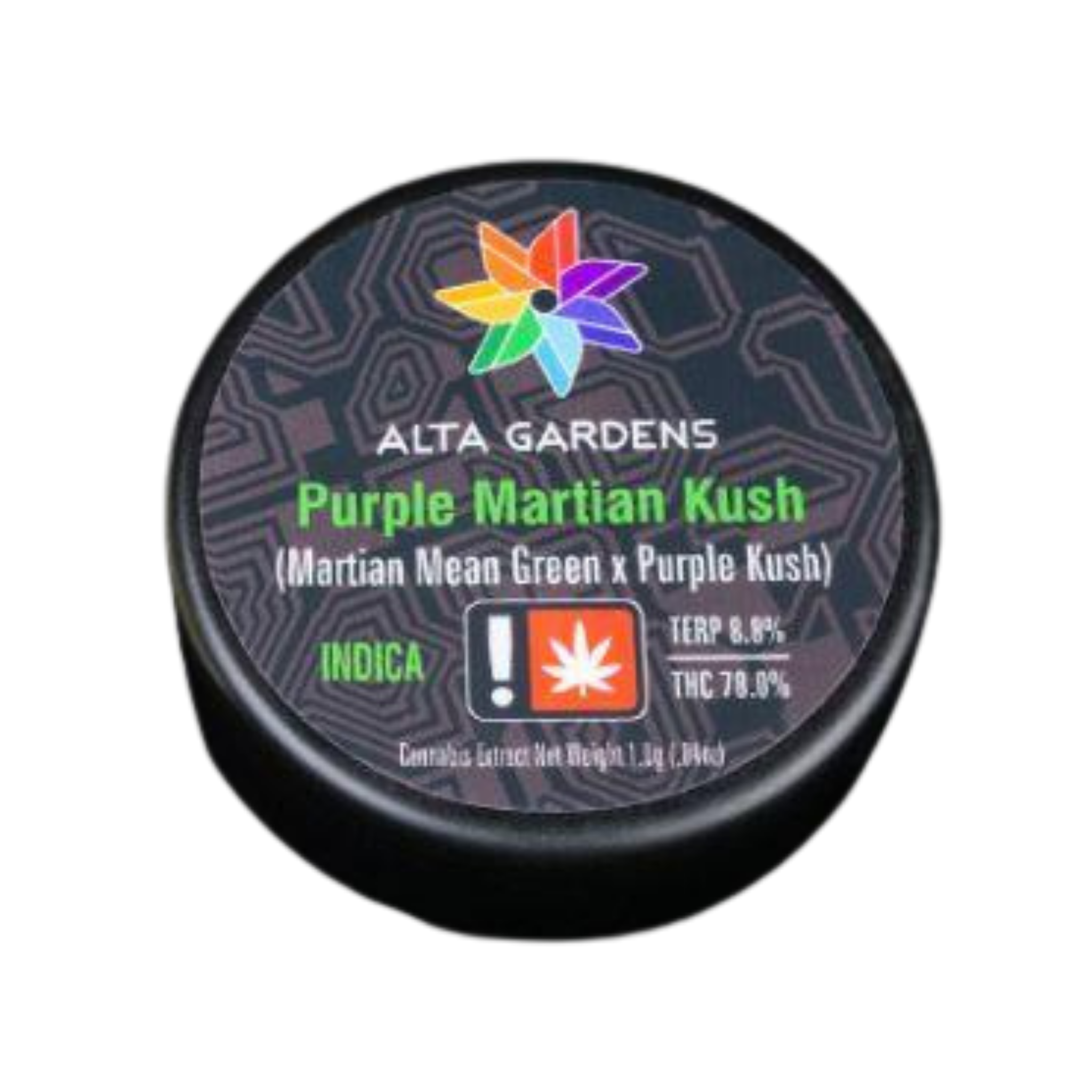 Photograph of product: Dab | Alta Gardens Cured Resin | Purple Martian Kush