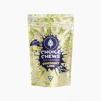 Photograph of product: Choice - Gummies - (200mg) - Oui'd - **COCONUT LIME** (6/$20)