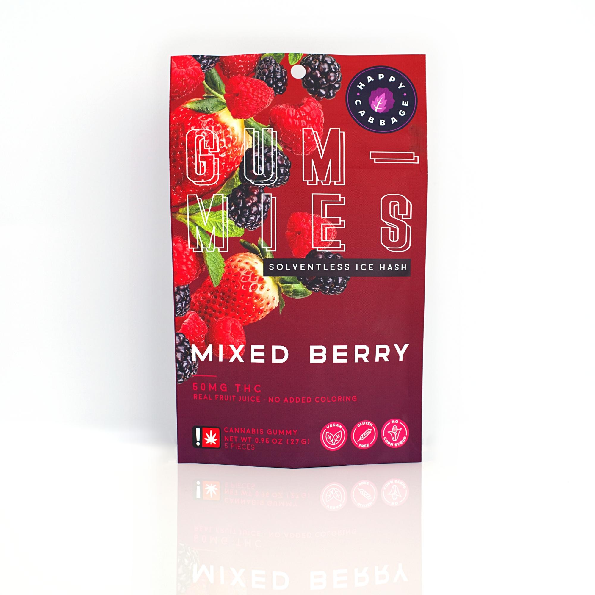 Photograph of product: 100mg Mixed Berry Rosin Gummies 10-Pack