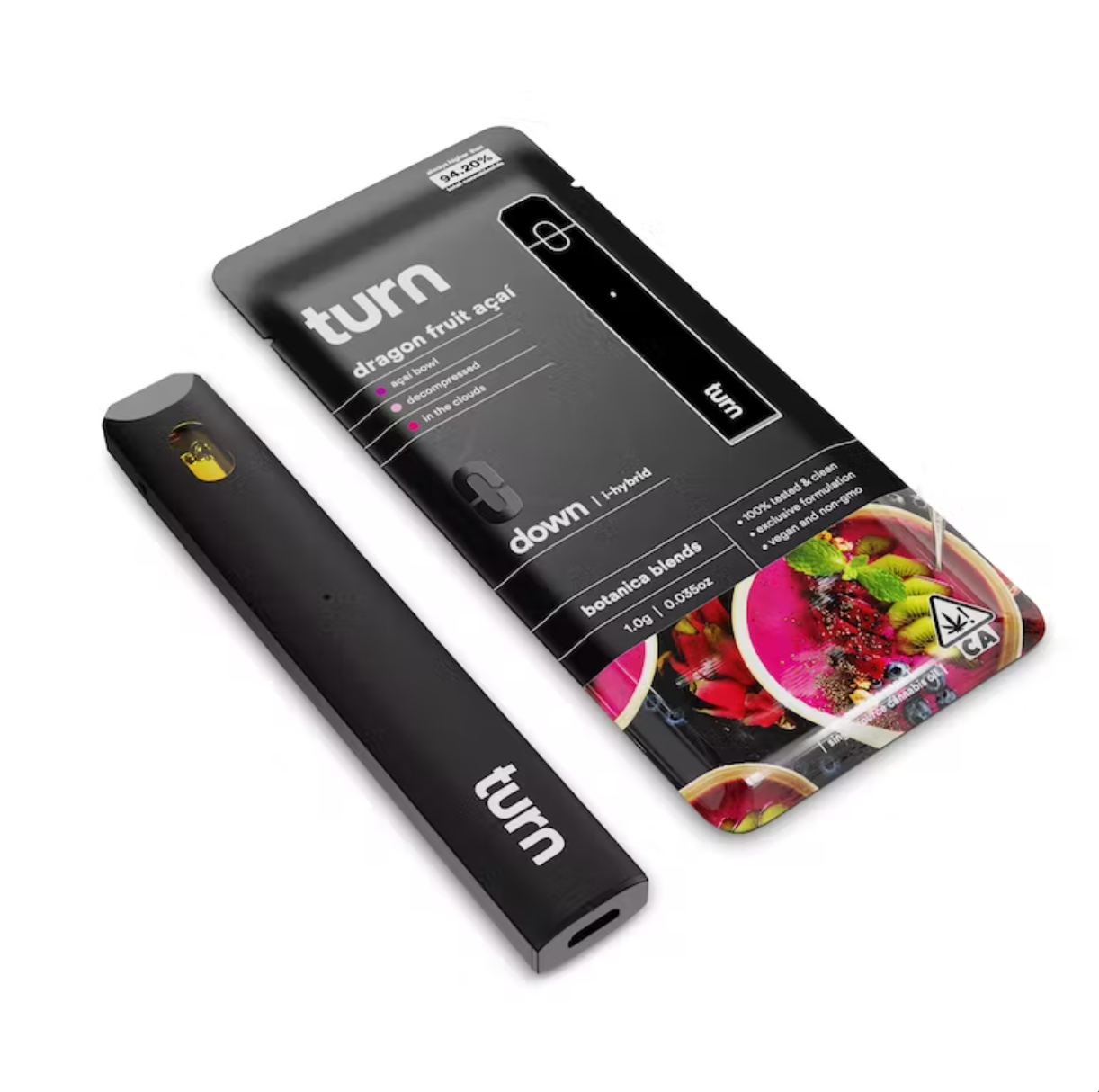 Photograph of product: Turn Down Dragon Fruit Acai Oui'd Hybrid All In One 1g