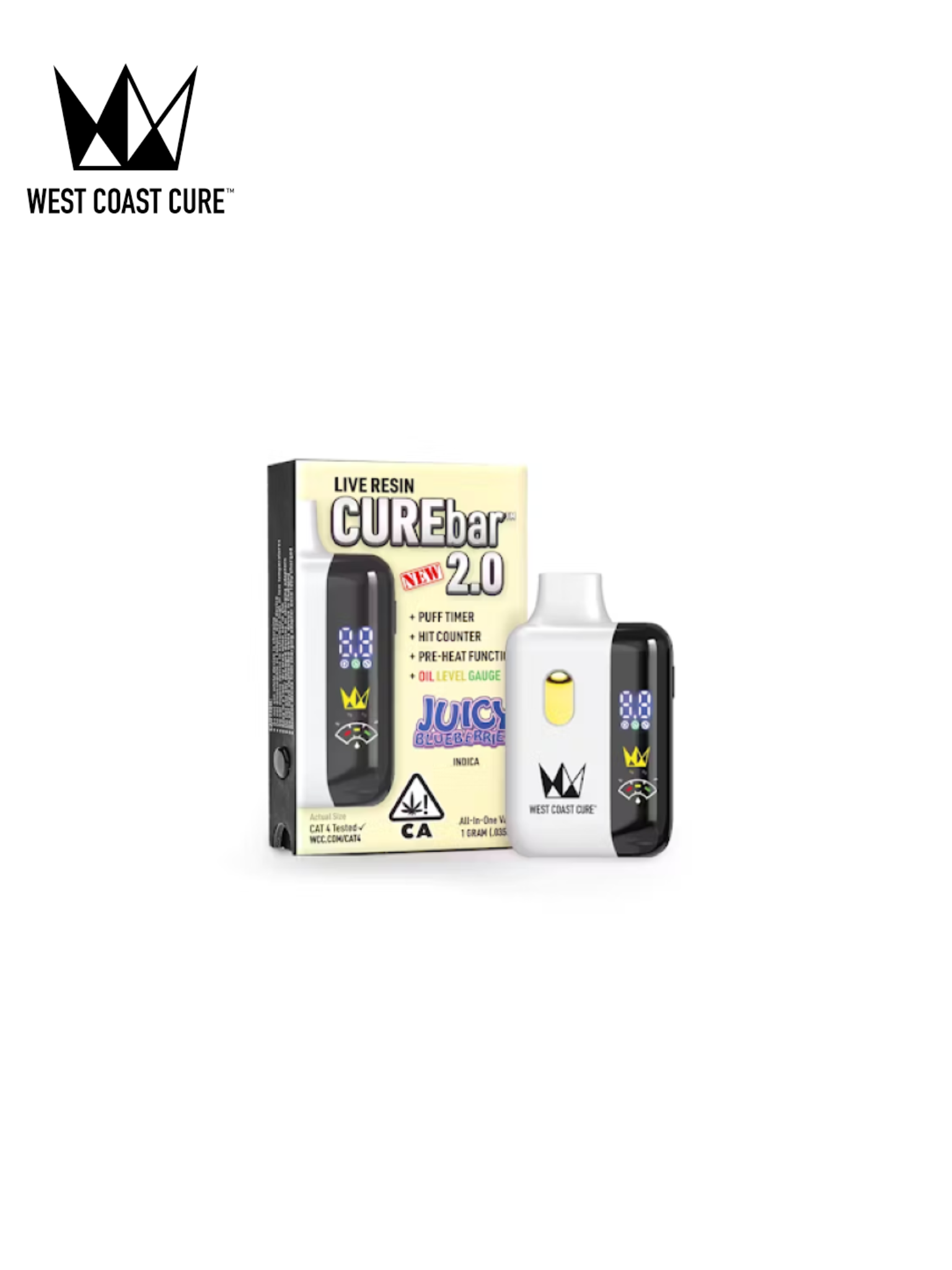 Photograph of product: JUICY BLUEBERRIES 1G LIVE RESIN 2.0 ALL IN ONE