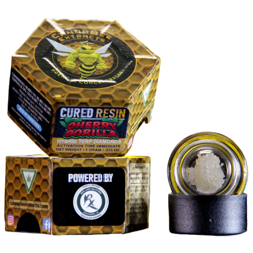 Photograph of product: Cannabee Extracts Cherry Gorilla Cured Resin Terp Badder 1g