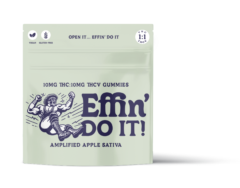 Photograph of product: Amplified Apple (Do it!) | 10mg TH-oui: 10mg TH-ouiV | 10pk Gummies | Effin'