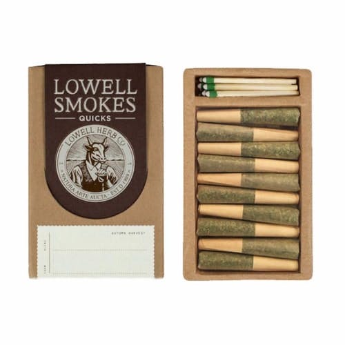 Photograph of product: $49.29 Quicks The Happy Hybrid Lowell Smokes 10 Pack - 