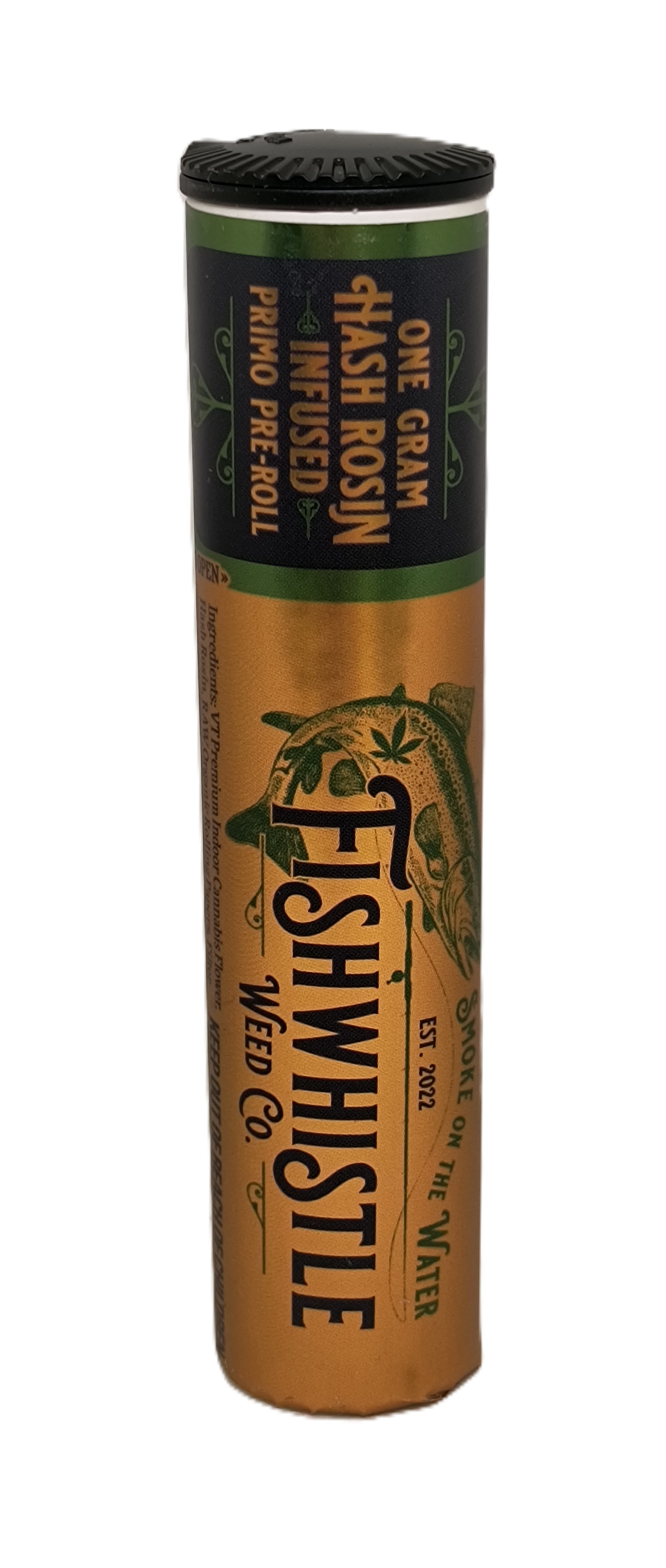 Photograph of Product: Piff w/ Super Lemon Haze x Blue Dream Hash Infused Pre-Roll | Fishwhistle