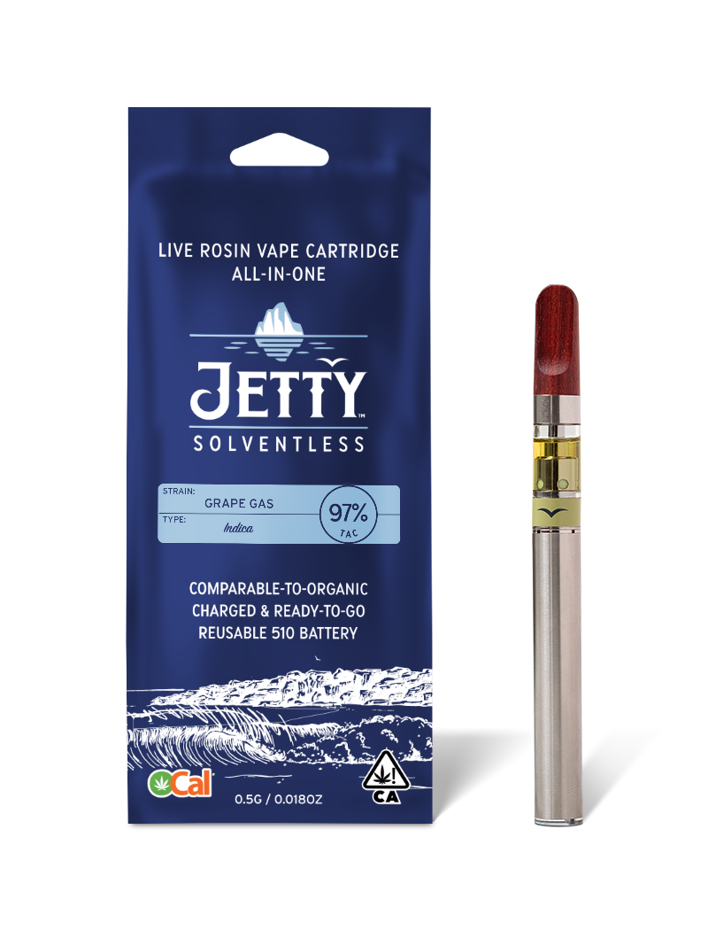 Photograph of product: GRAPE GAS SOLVENTLESS ALL-IN-ONE - HALF GRAM