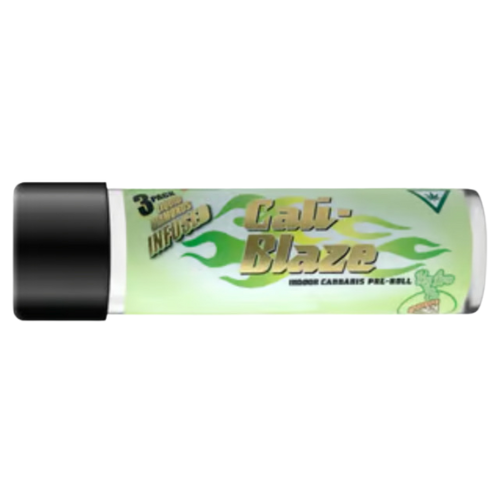 Photograph of product: Cali-Blaze Key Lime Pie Oui'd Tarantula Infused Pre-Roll 3 Pack 3g