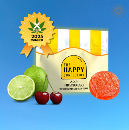 Photograph of product: The Happy Confection Chillaxing Cherry Limeade T53.6 C62.2 C63.4 (H) 20 Pack - 00140