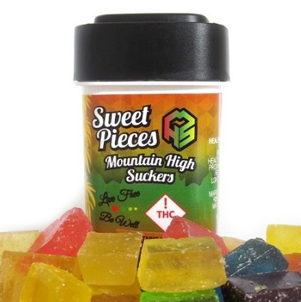 Photograph of product: MHS Watermelon Pieces Hard Candy 100mg (H)