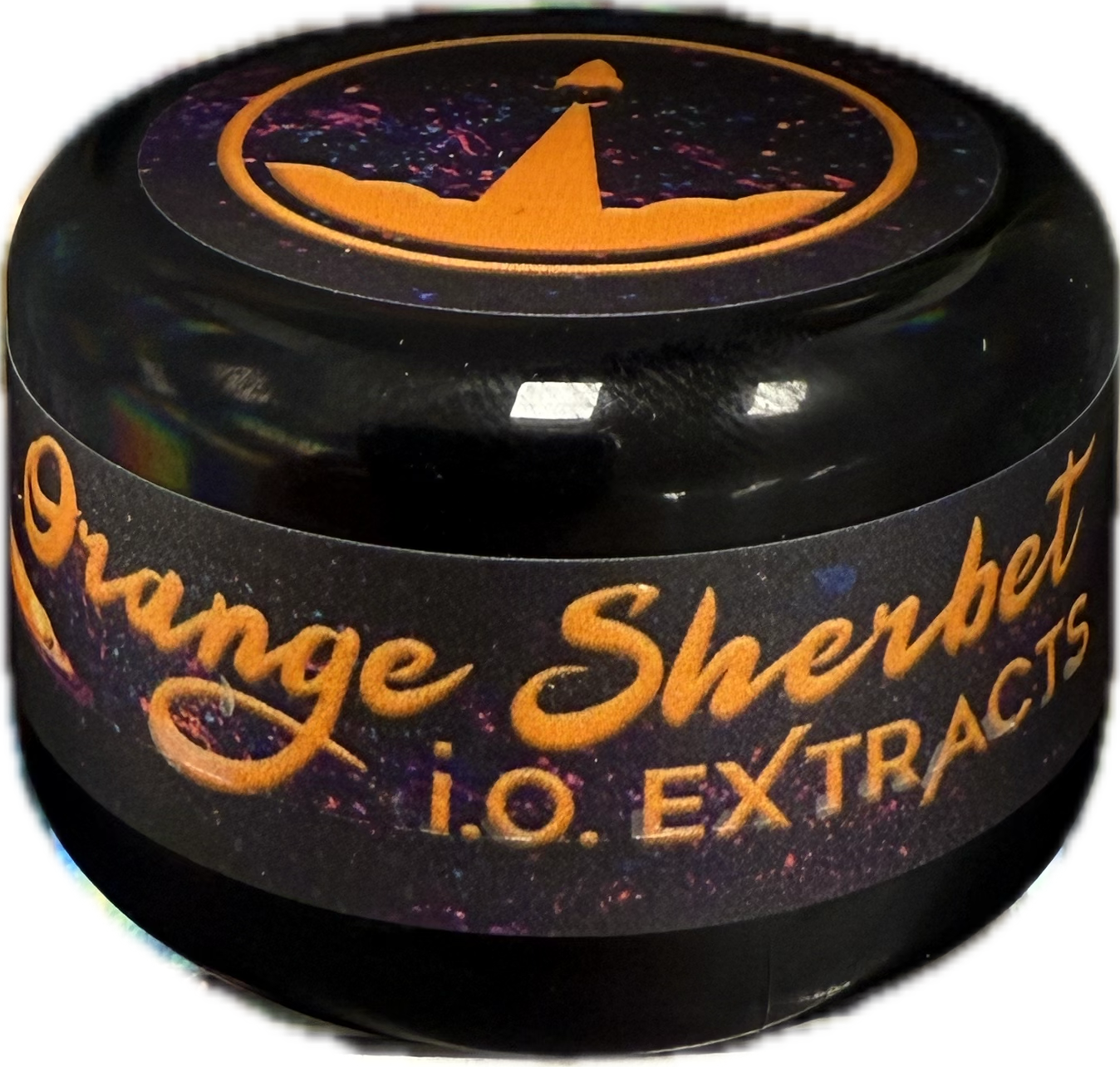 Photograph of product: iO Extracts Live au chocolat Rosin 1g - Orange Sherb