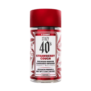 Photograph of product: Strawberry Cough 40's - 5pk Prerolls - 