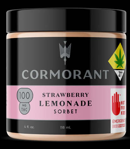 Photograph of product: Cormorant Strawberry Lemonade Sorbet 4oz Hybrid 100mg