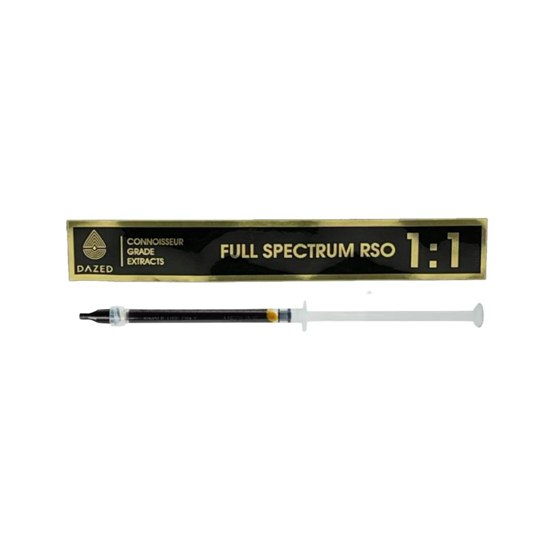 Photograph of product: DAZED | RSO - SYRINGE 1:1 FULL SPECTRUM