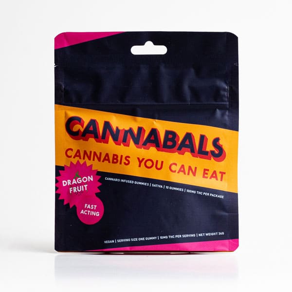 Photograph of product: Cannabals | Dragon Fruit Fast Acting Gummies 10pk, 100mg