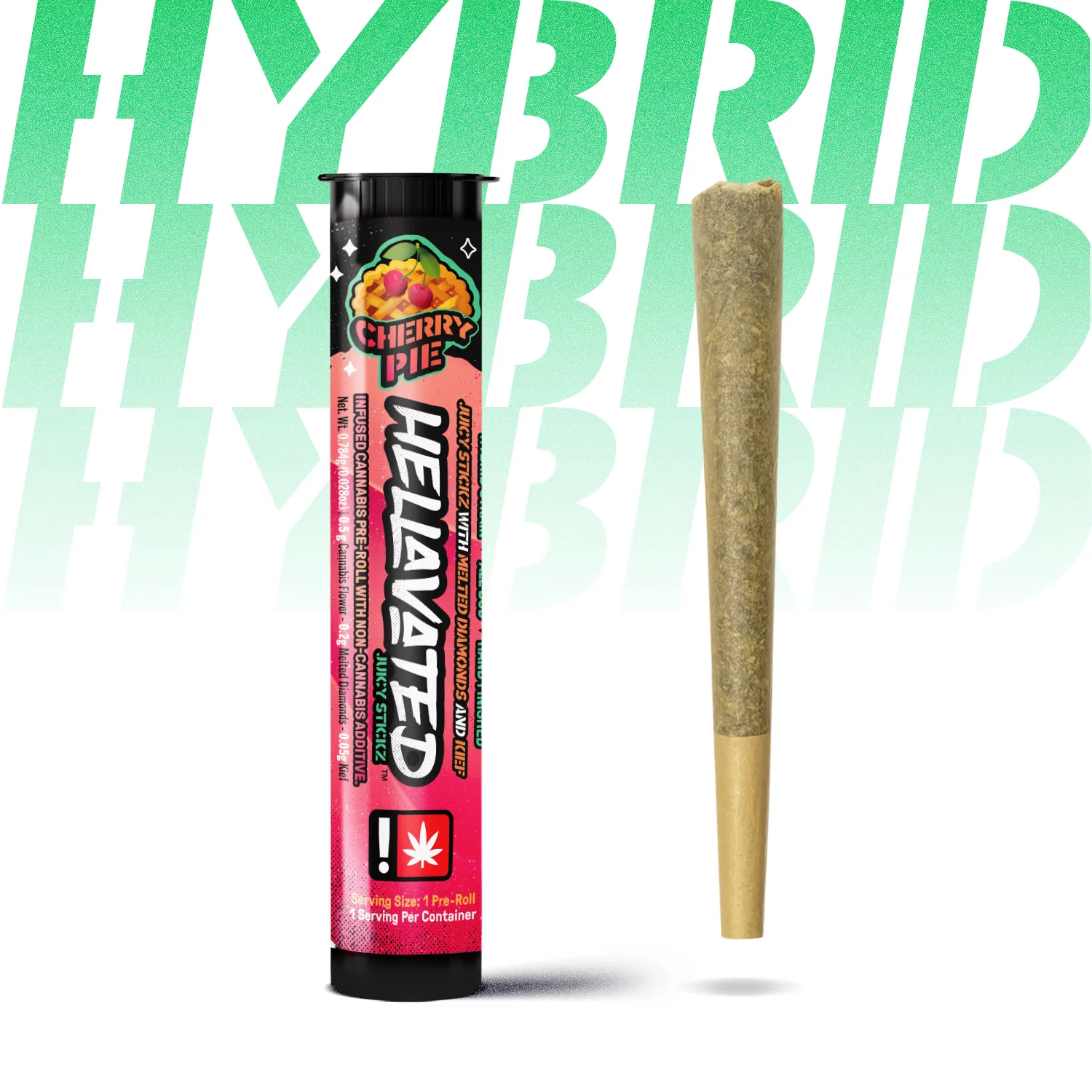 Photograph of product: Hellavated > Infused Pre Roll > Cherry Pie