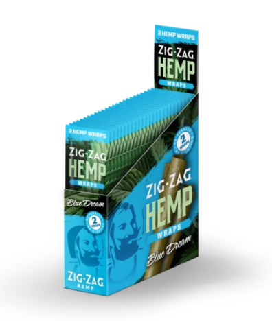 Photograph of product: Zig Zag Hemp Wraps Blue Dream 2pk