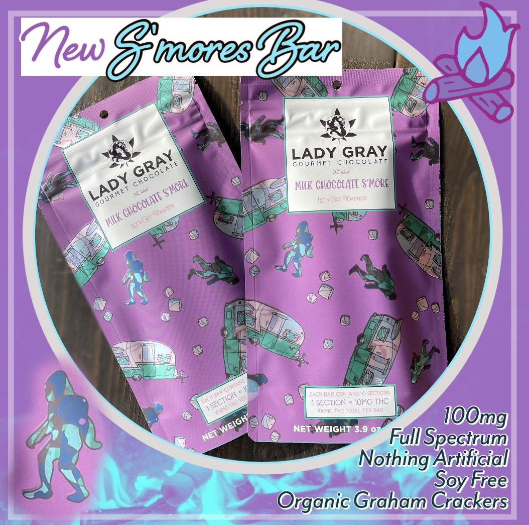 Photograph of product: LG Smores Chocolate Bar 100mg