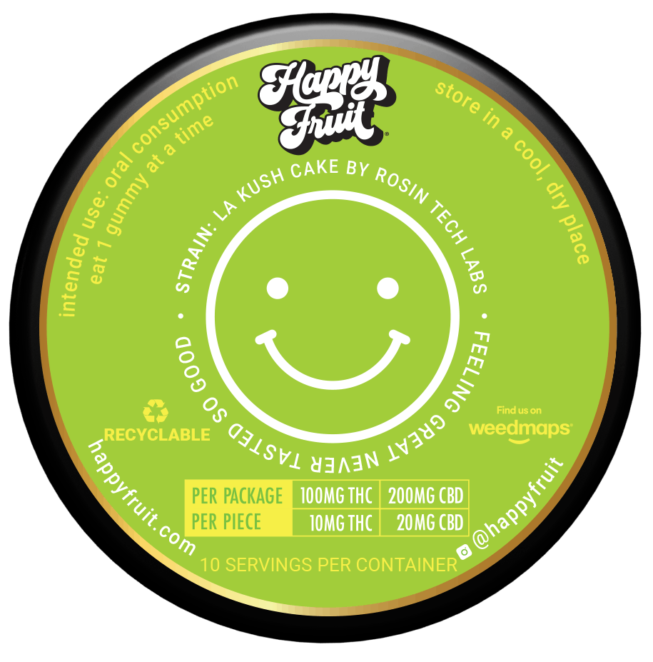 Photograph of product: Sublime Lemon Lime Rosin Gummies 1:2 100mg:200mg CBD