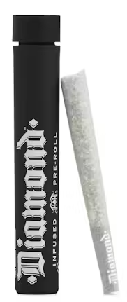 Photograph of product: 1g Orange Push Pop Diamond Infused Preroll - Heavy Hitters