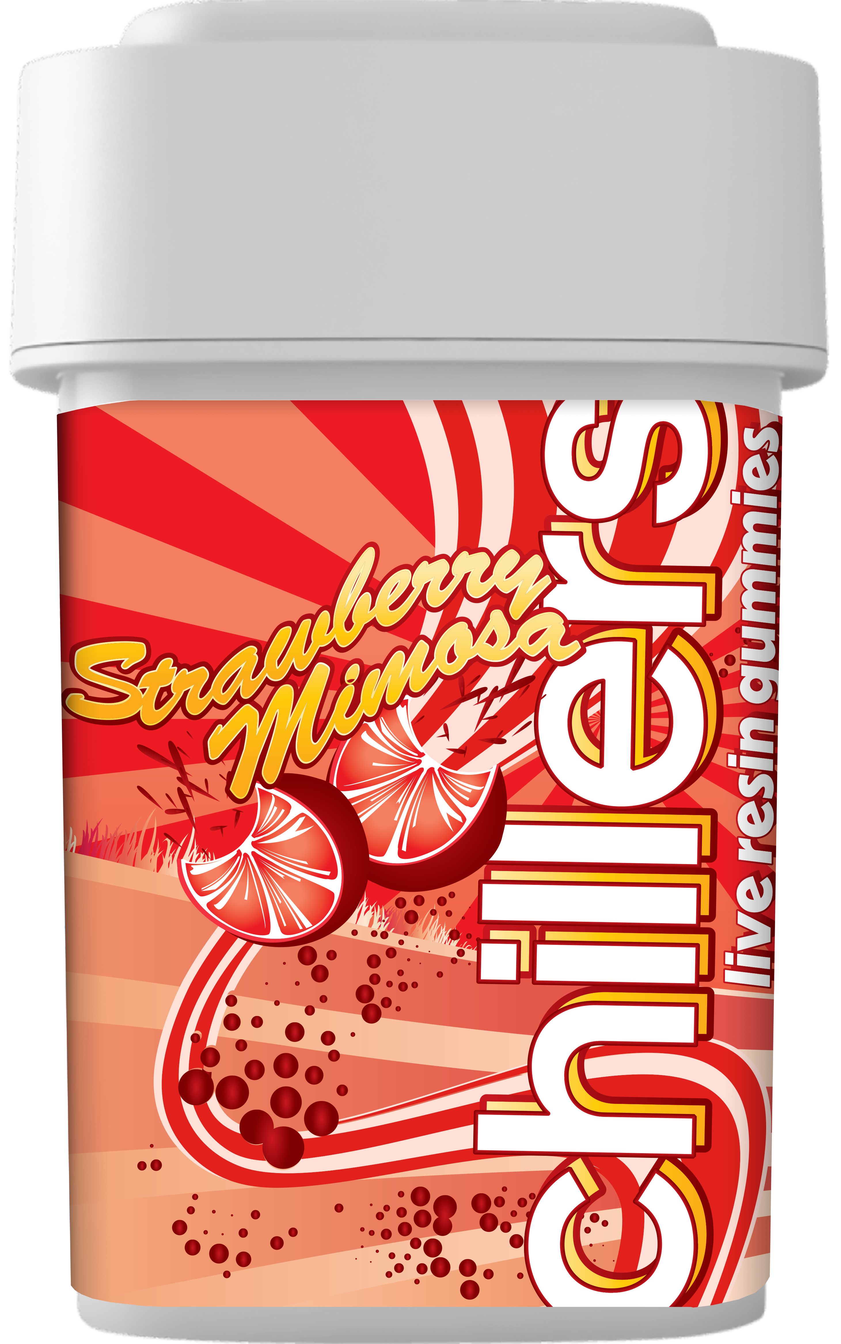 Photograph of product: Chillers Strawberry Mimosa Live Resin Gummies