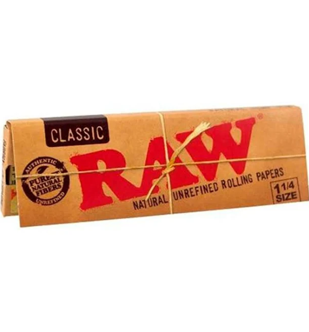 Photograph of product: RAW Authentic Natural Rolling Papers | 1 1/4 Inch