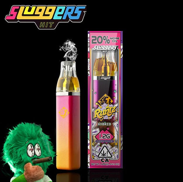 Photograph of product: Sluggers - Runtz - Live Resin Infused Disposable - 1.2g - 1.2g