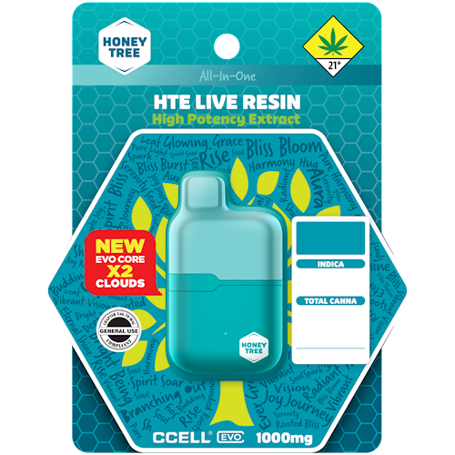 Photograph of product: Honey Tree | Lemon Haze | Disposable  | Live Resin - All-In-One - High Potency HTE Extract | 1g | Oui'd (DOH)