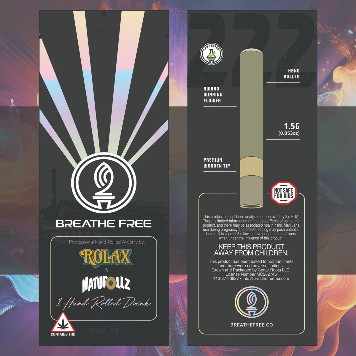 Photograph of product: Haley's Comet Haze | 1.5g | Hand-Rolled Pre-Roll