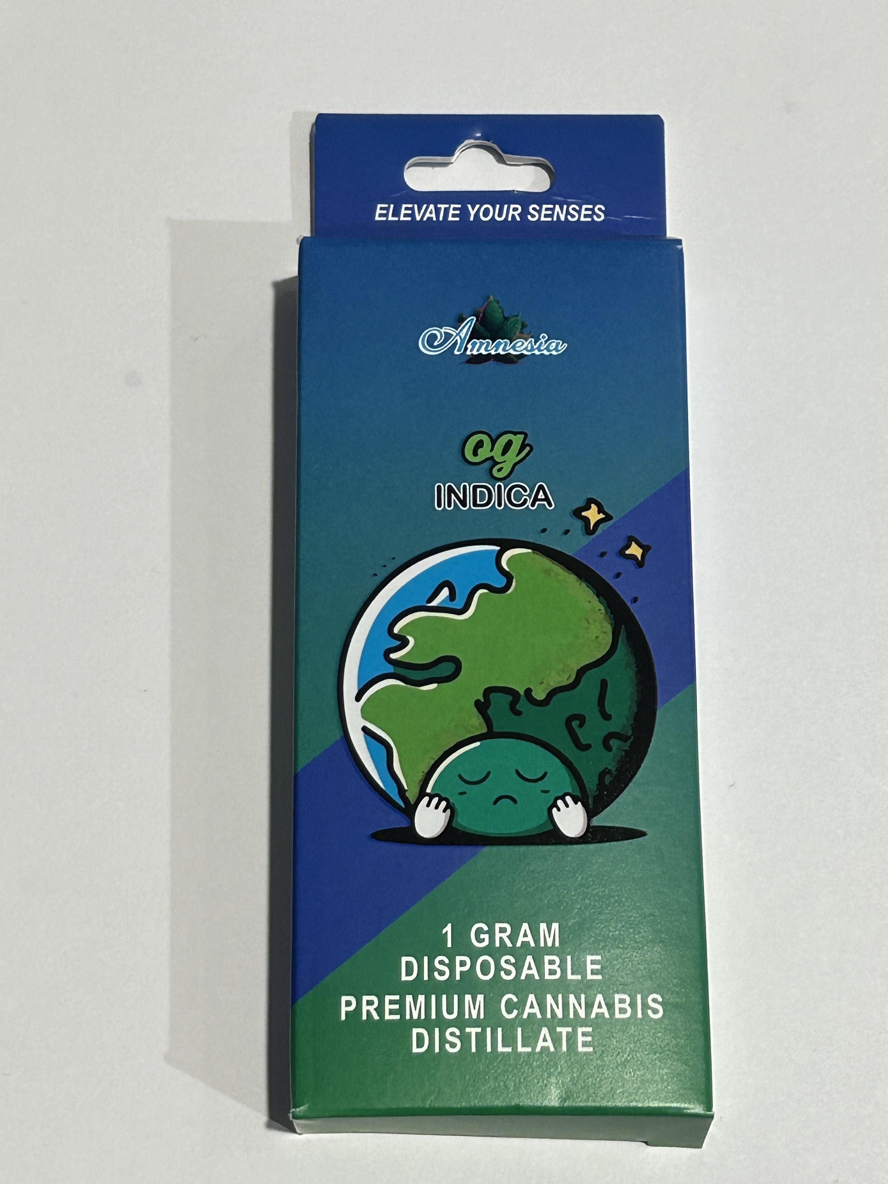 Photograph of product: Amnesia Disposables 1g OG