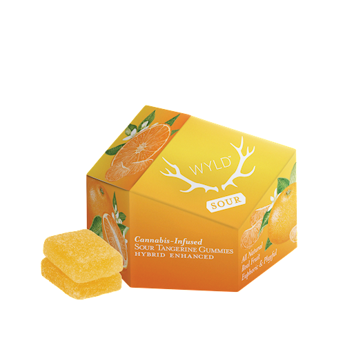 Photograph of product: Wyld | Sour Tangerine Gummies | DOH | 100mg TH-oui