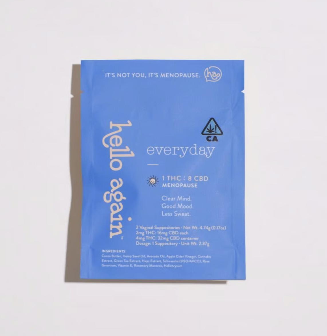 Photograph of Product: 1:8 THC:CBD 2pk Vaginal Suppositories $15