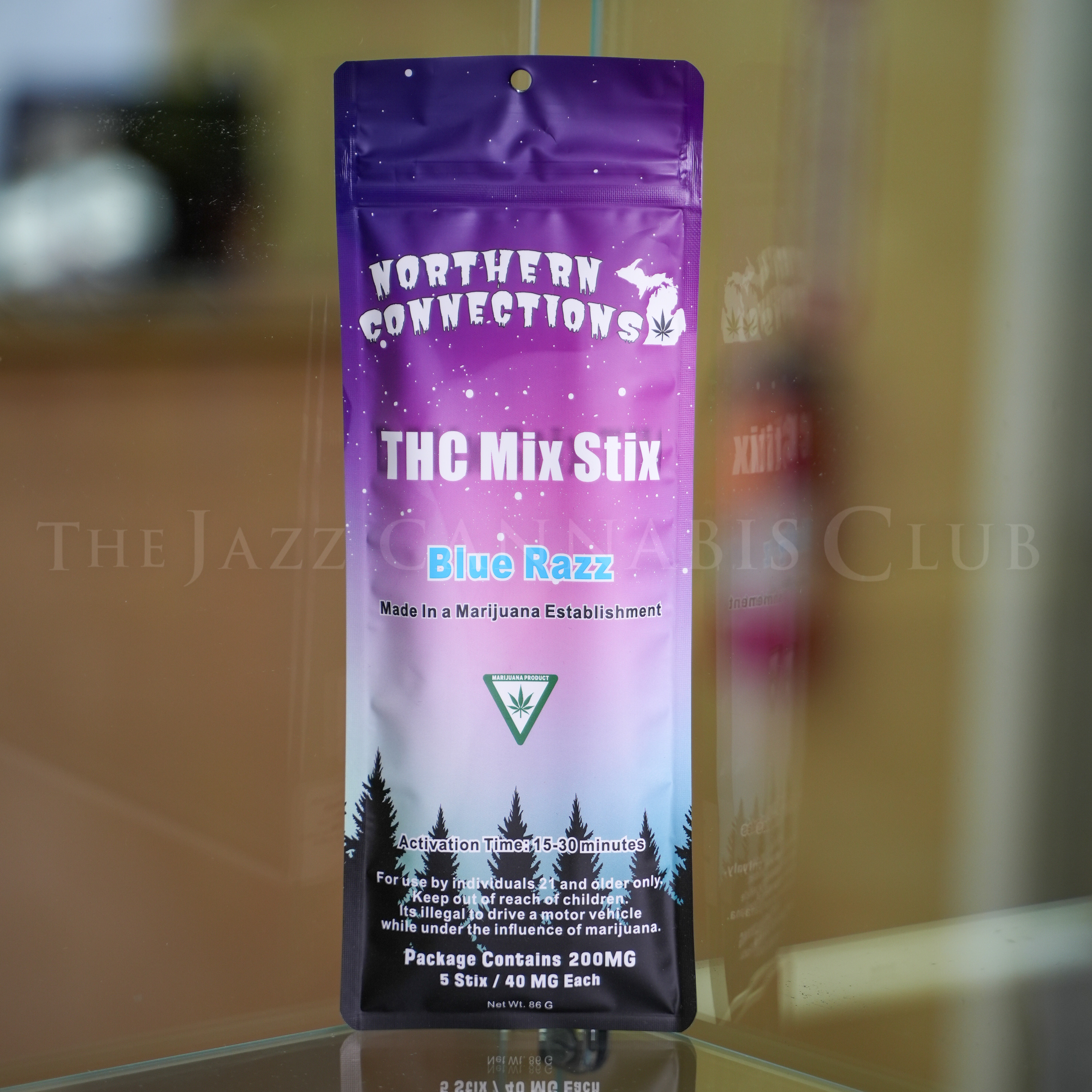 Photograph of product: Northern Connections - Blue Razz - TH-oui Mix Stix 200mg