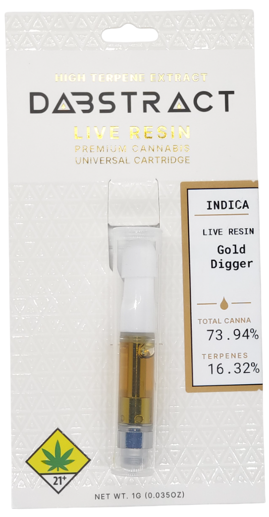 Photograph of product: Dabstract VAPE Gold Digger Cart 1g