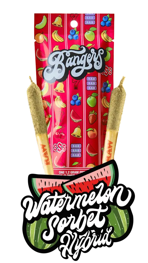 Photograph of product: Watermelon Sorbet Infused Preroll 1.2g
