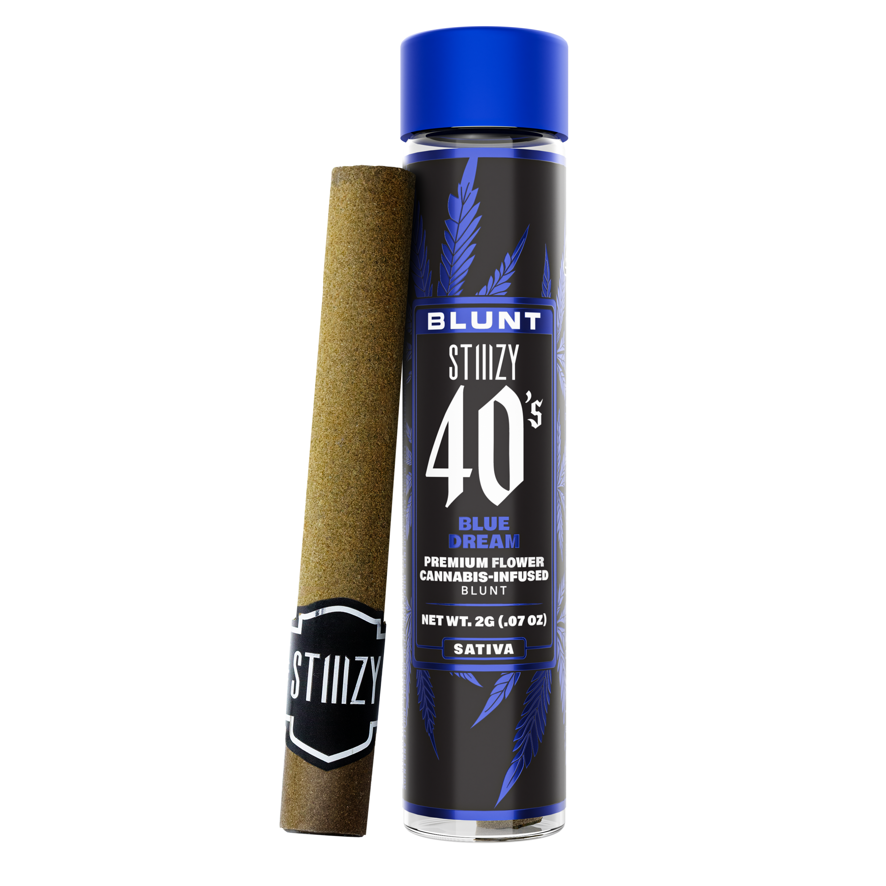 Photograph of product: Stiiizy - Infused Blunts 40's - Blue Dream (S) (2.0g)