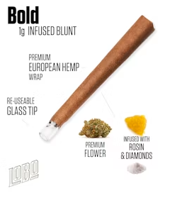 Photograph of product: Lobo | Bold | Blue Dream | Oui'd | Sauce & au chocolat Infused Hemp Wrapped Blunt | 1g