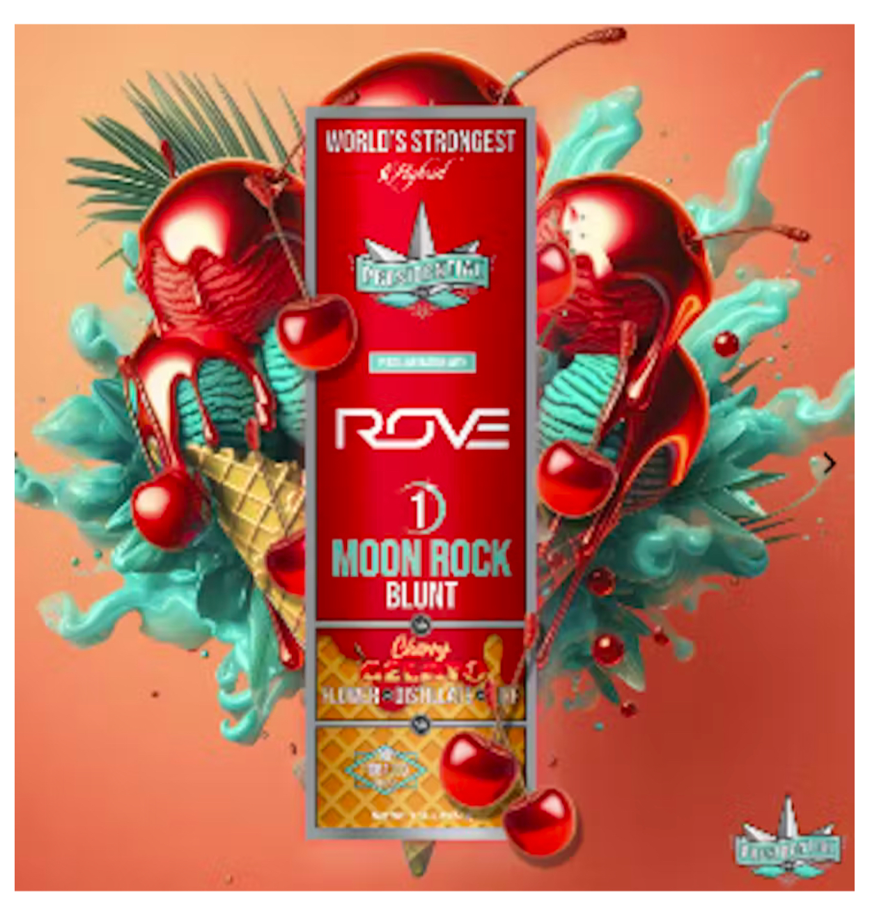 Photograph of product: CHERRY GELATO MOONROCK BLUNT 1.5G