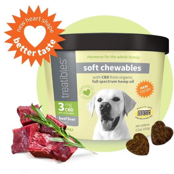 Photograph of product: Treatibles Soft Chew Canine Beef Liver 3mg
