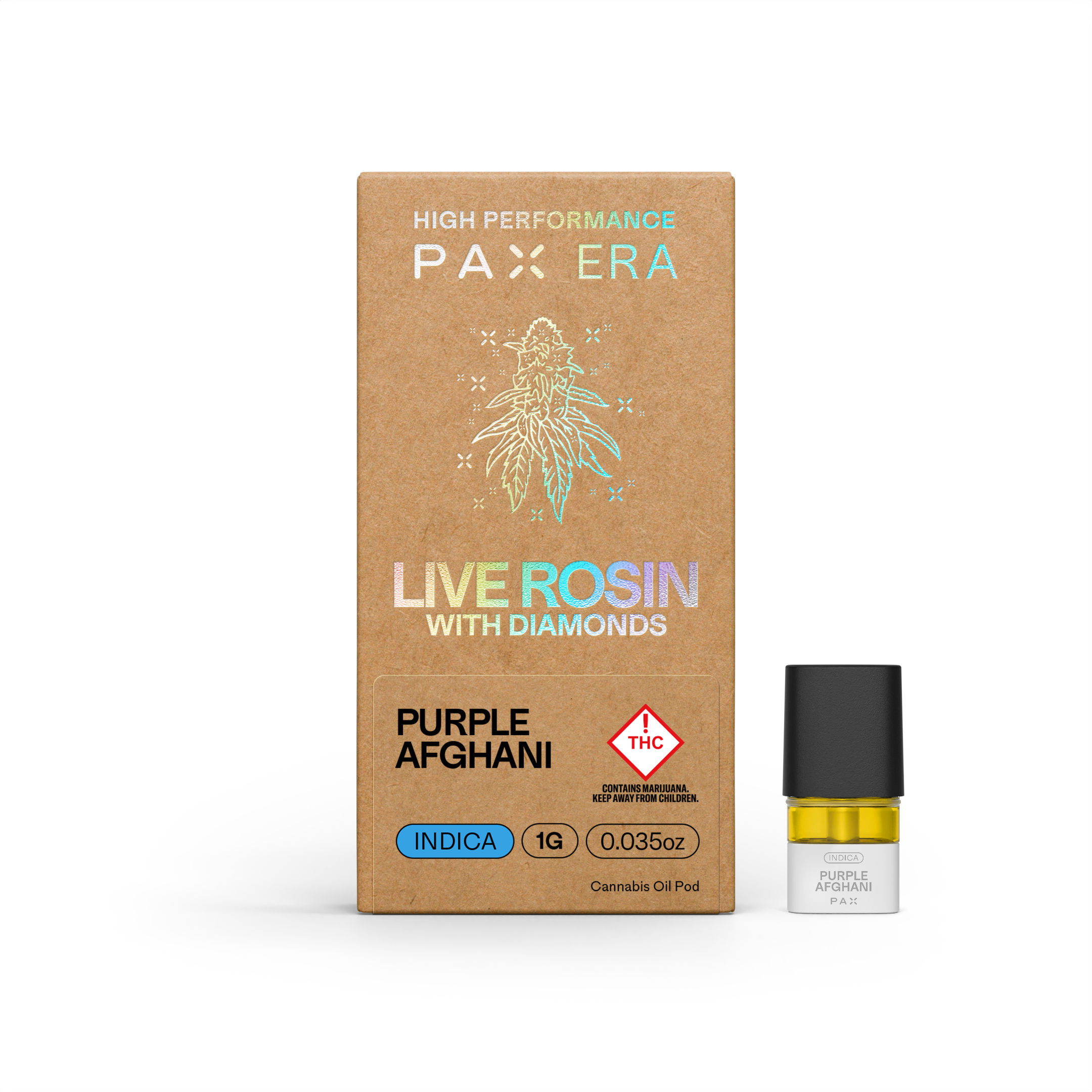 Photograph of product: Pax Era - 1g Live Rosin Pod (I) - - Purple Afghani