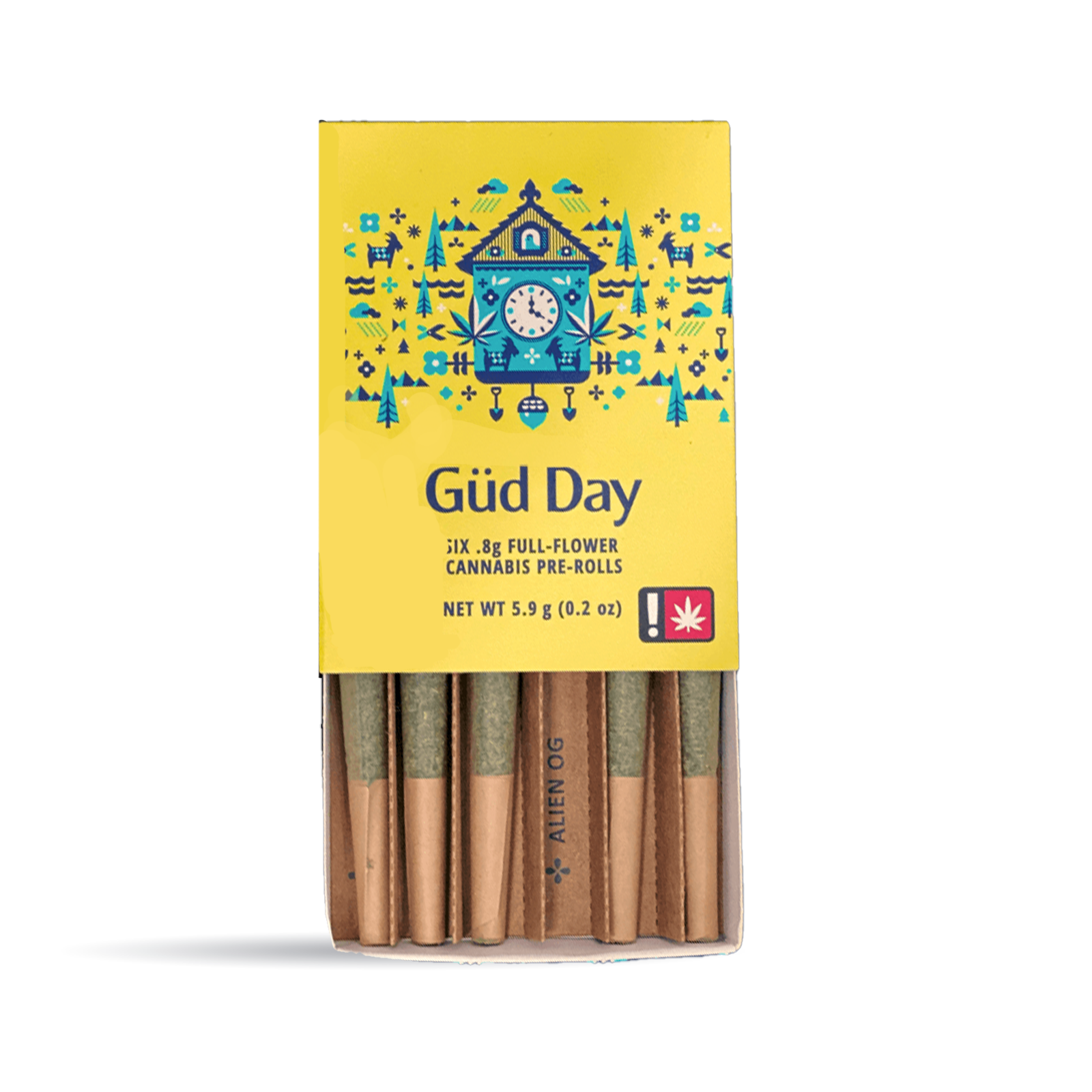 Photograph of product: Gud Day Oui'd Pre-Roll Pack | 4.8g