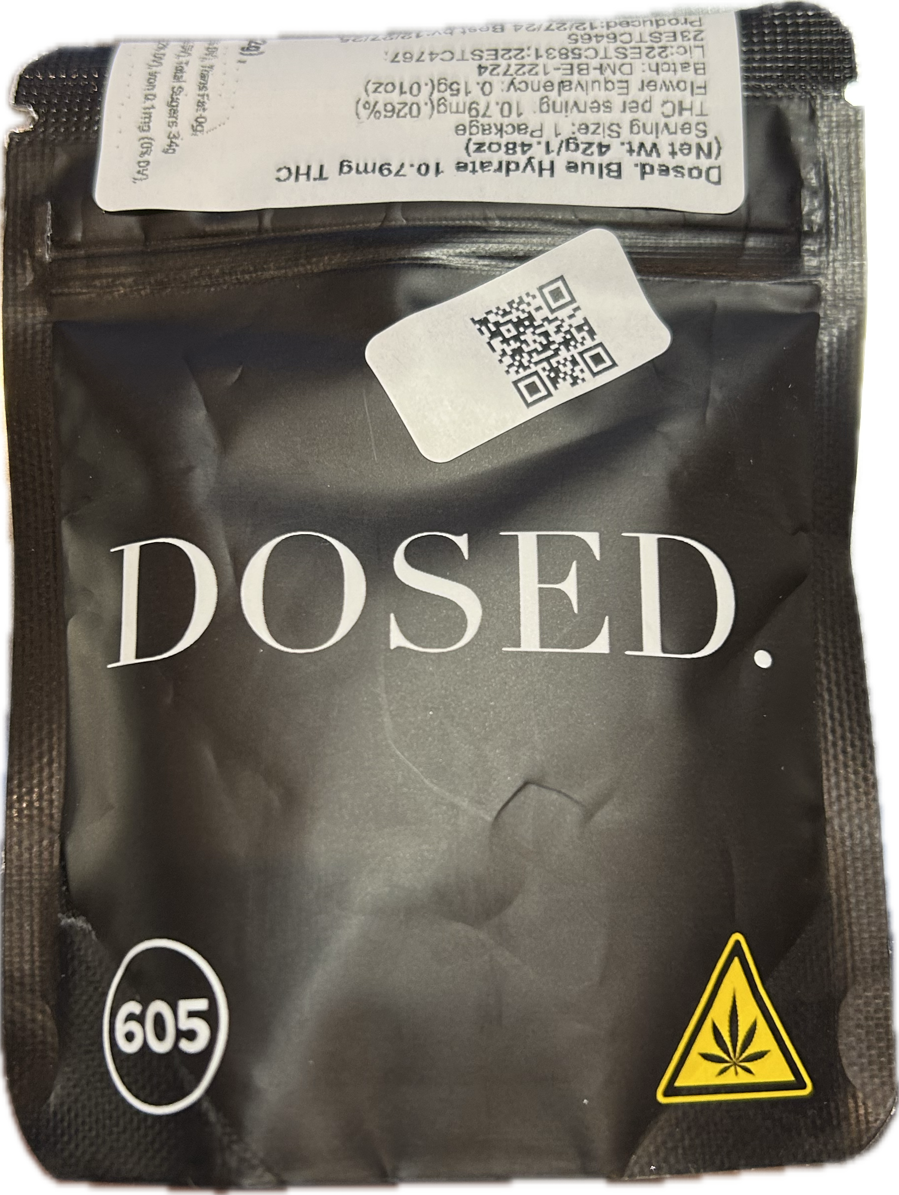 Photograph of product: "DOSED" Blue Hydrate Drink Mix