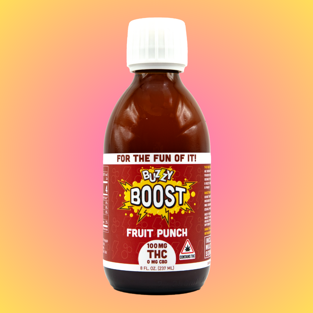 Photograph of product: Buzzy - Boost Fruit Punch Drink 200MG